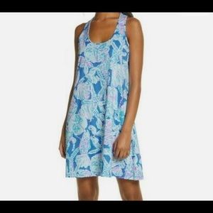 Lilly Pulitzer Melle Dress Blue Haven Pop Up Into the Deep- M